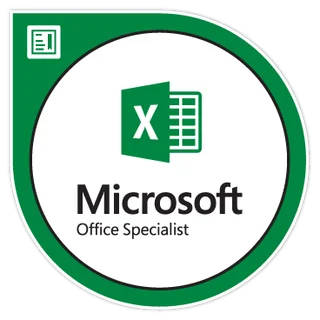 Microsoft Office Specialist Excel badge