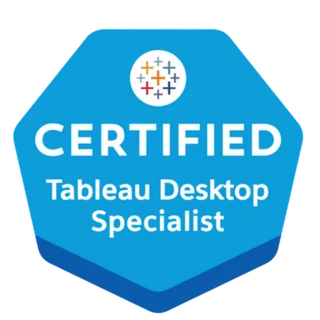 Tableau Desktop Specialist badge